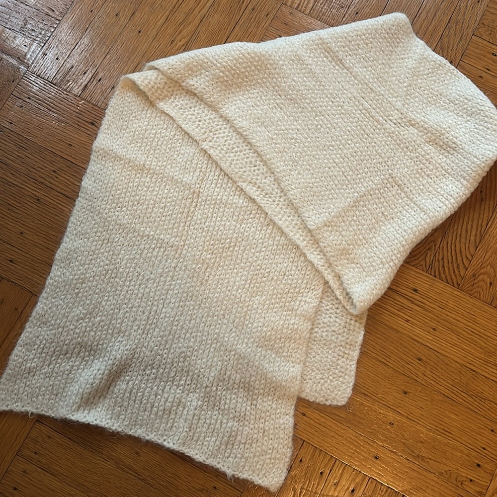 Rachel Comey Cream Knit Scarf